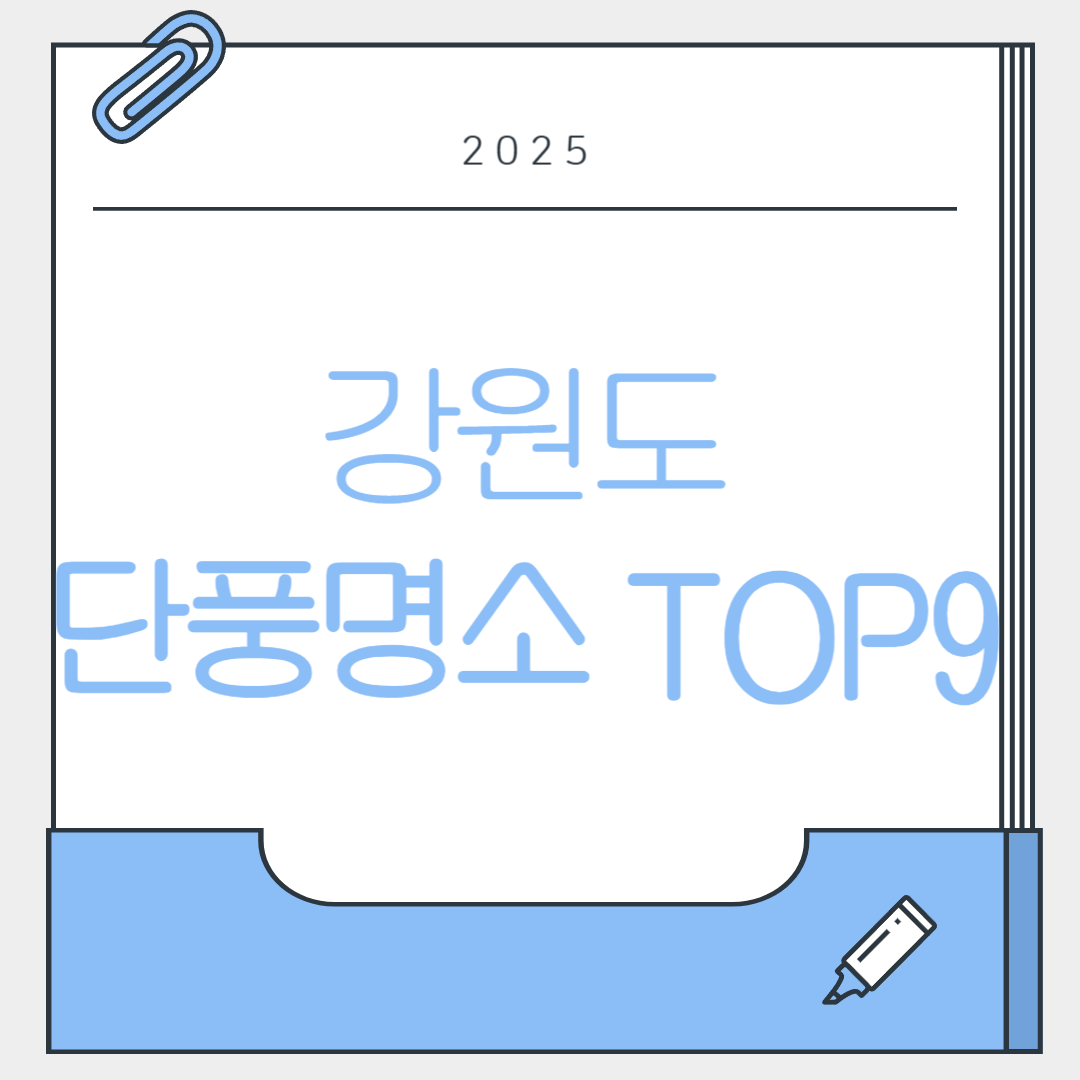 강원도 단풍명소 TOP9