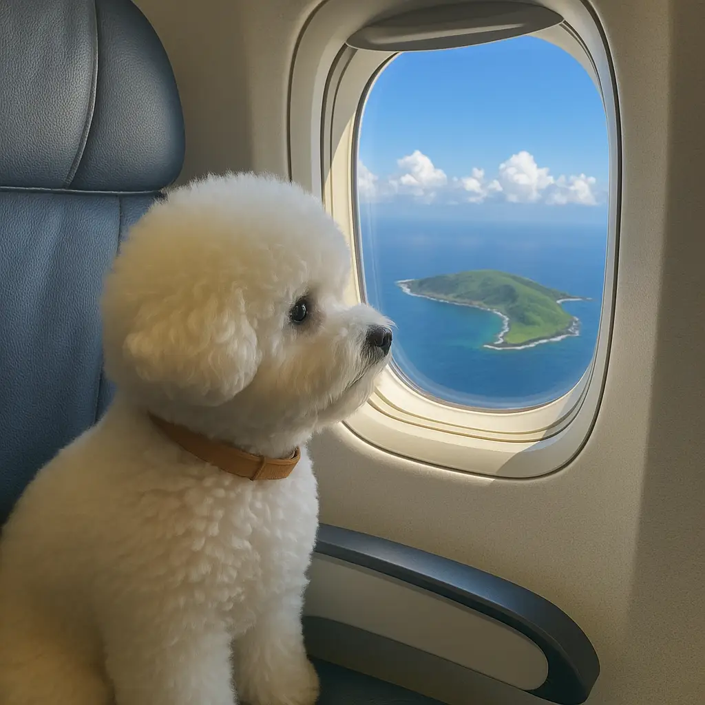 대한항공 제주도 강아지 비행기 탑승해서 가는 모습