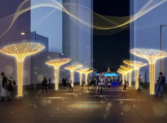 부산 해운대 빛축제 조형물