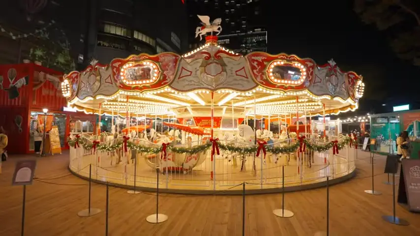 잠실 크리스마스 마켓 회전목마
