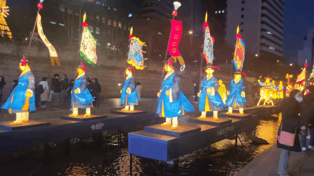 서울 청계천 빛초롱축제 모습