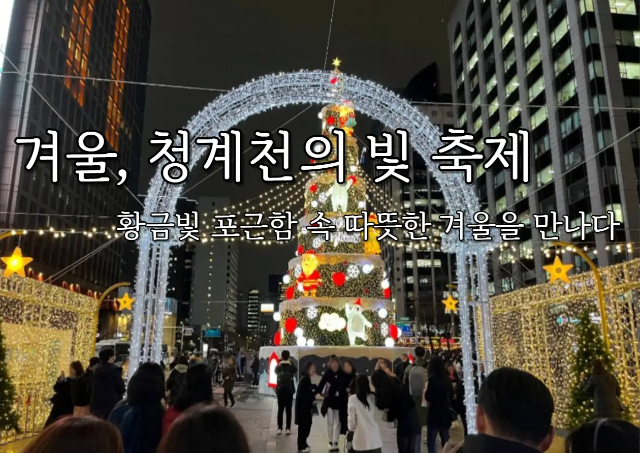 청계천 빛 축제 포스터 사진