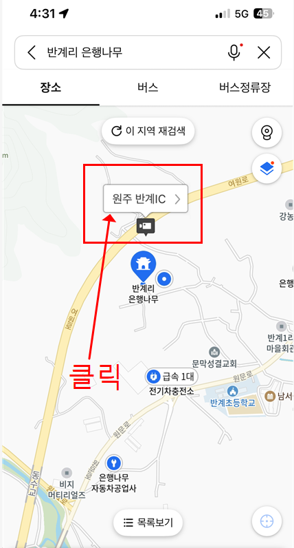 원주 반계리 은행나무 CCTV 모바일버전 확인 방법 3