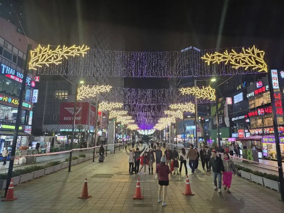 부산 해운대 빛축제 조형물