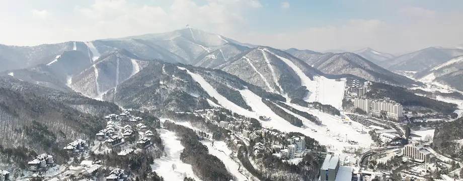 모나 용평 스키장 전경