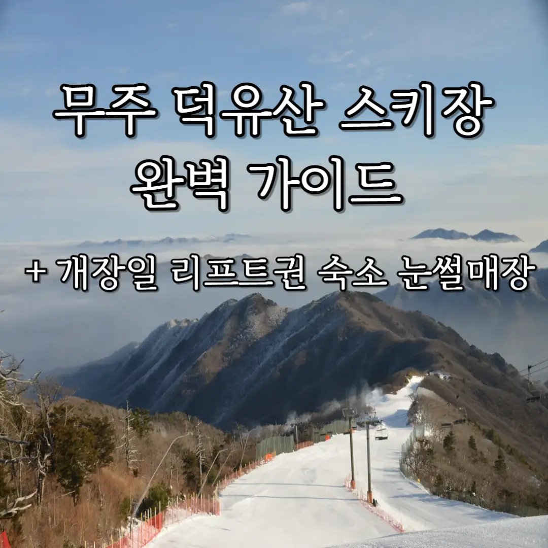 무주 덕유산 스키장 완벽 가이드 포스터