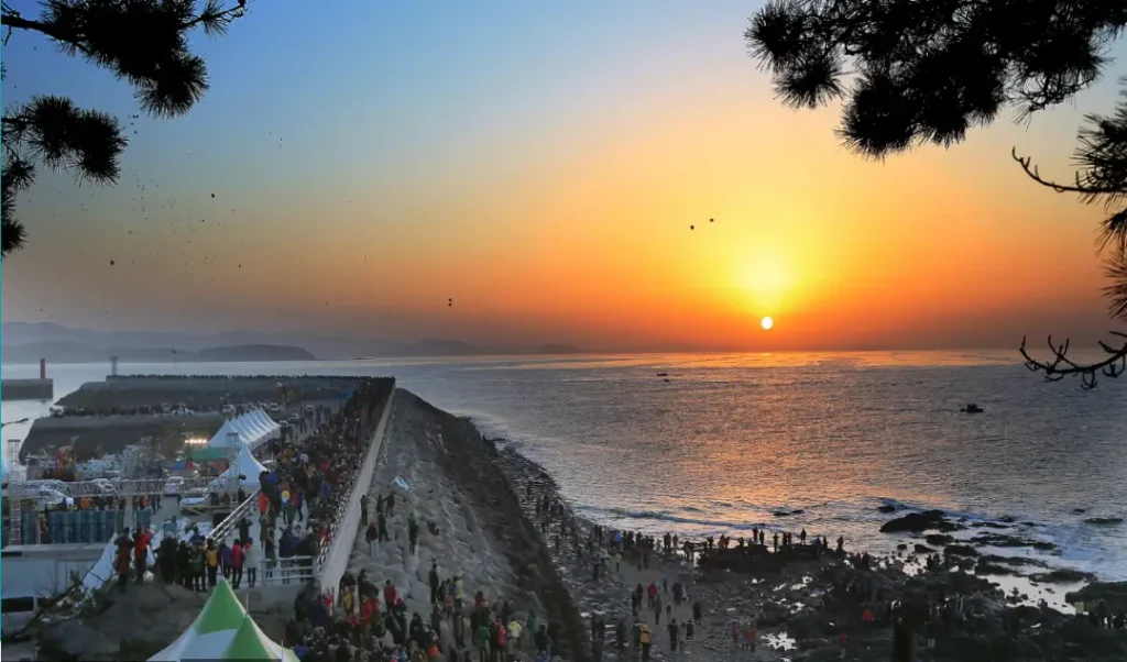 서천 마량진항 해돋이 해맞이 축제 풍경