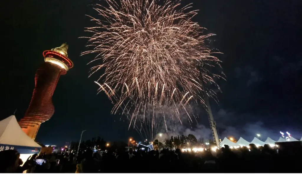 속초 일출 명소 불꽃놀이 사진