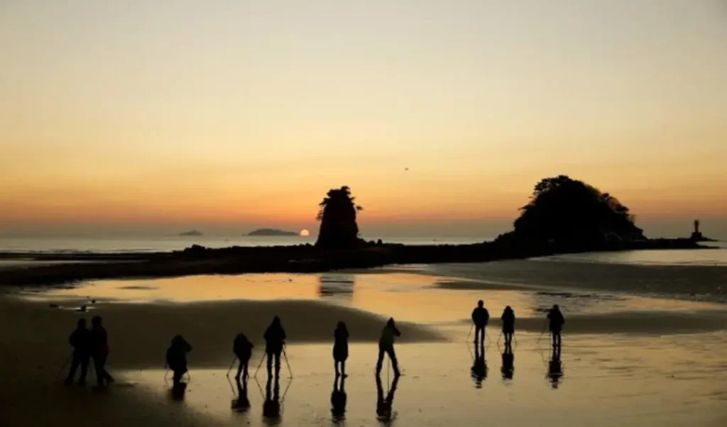 태안 꽂지해수욕장 일출 일몰 사진