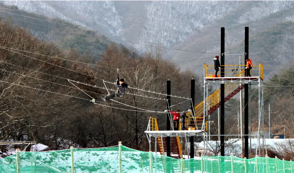 청양 알프스마을 짚트랙